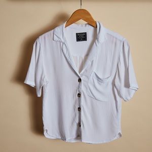 Goody Too Shoes White Button-down Top